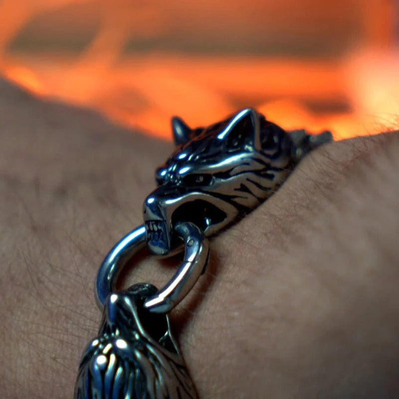 Viking Wolf Head Bracelet-🔥49%-Off🔥