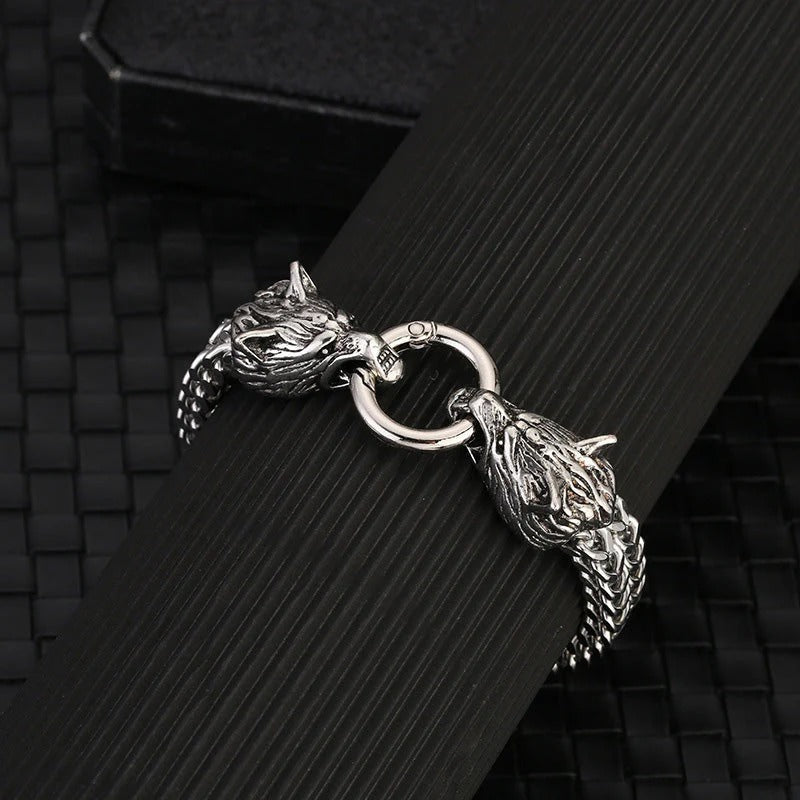 Viking Wolf Head Bracelet-🔥49%-Off🔥