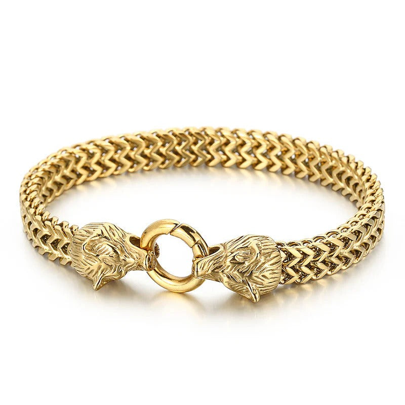 Viking Wolf Head Bracelet-🔥49%-Off🔥