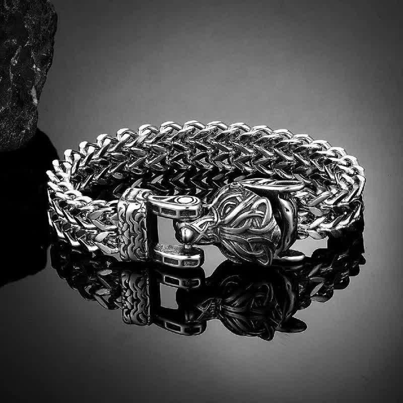 Viking Wolf Head Bracelet-🔥49%-Off🔥