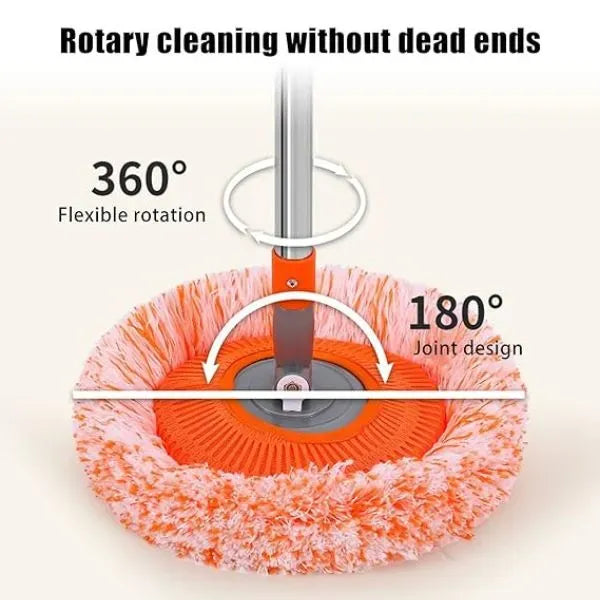 360-degree rotating, adjustable cleaning mop