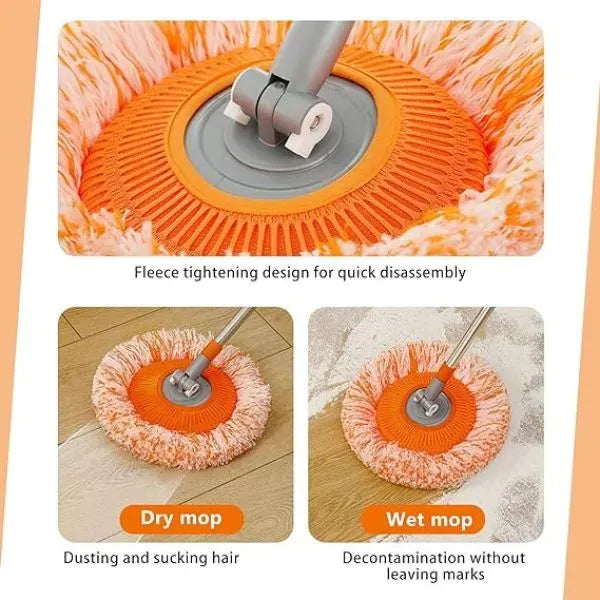 360-degree rotating, adjustable cleaning mop