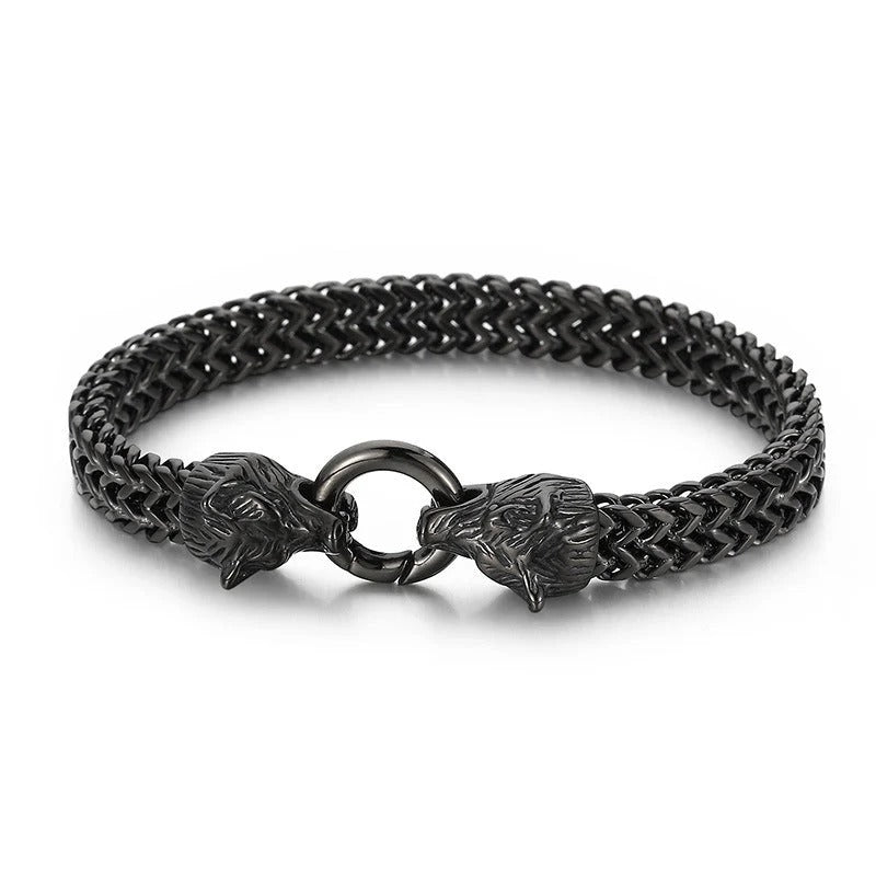 Viking Wolf Head Bracelet-🔥49%-Off🔥