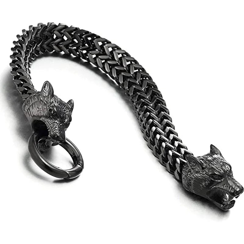 Viking Wolf Head Bracelet-🔥49%-Off🔥
