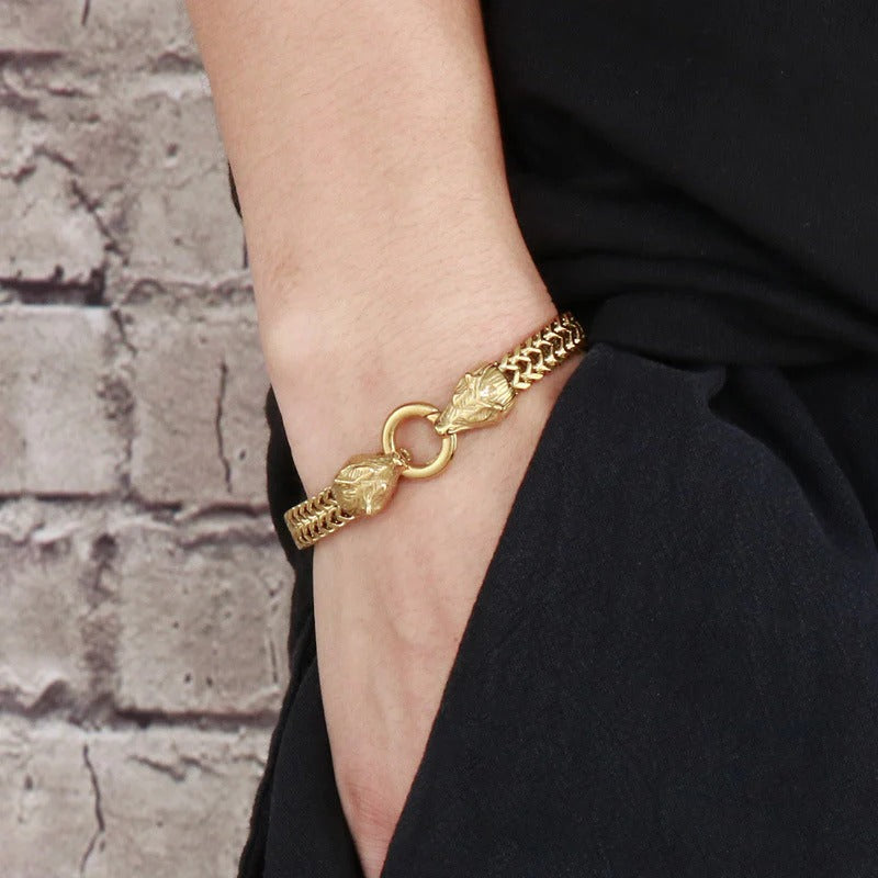 Viking Wolf Head Bracelet-🔥49%-Off🔥