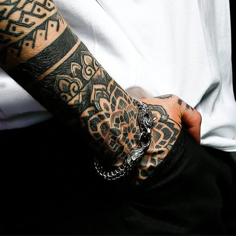 Viking Wolf Head Bracelet-🔥49%-Off🔥