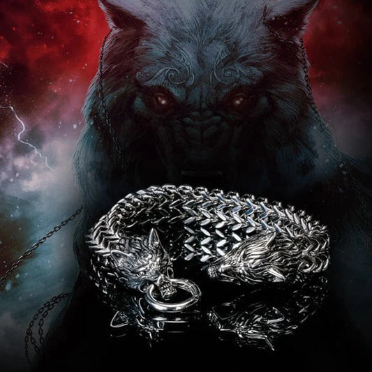 Viking Wolf Head Bracelet-🔥49%-Off🔥
